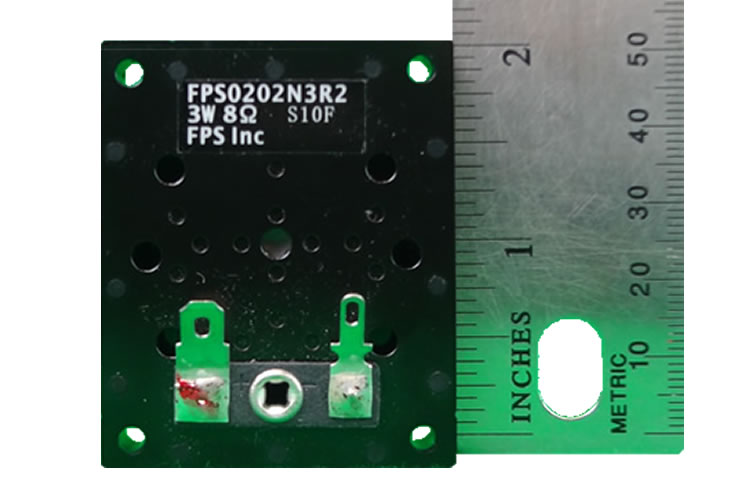 fps model 0202N rear view measured