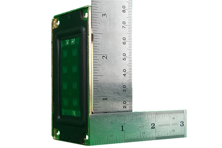 fps model 0204M perspective view with ruler